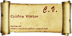 Czifra Viktor névjegykártya