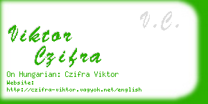 viktor czifra business card